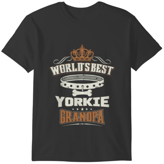 World's Best Yorkie Grandpa T-Shirt T-shirt