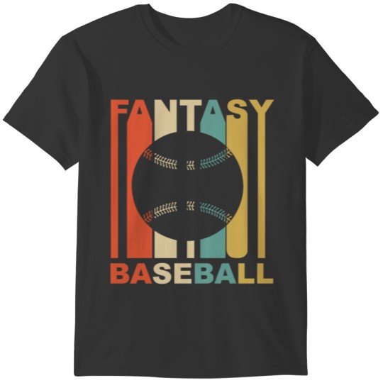 Retro 1970's Style Baseball Silhouette T-shirt
