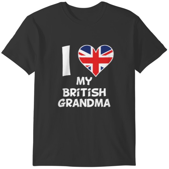 I Heart My British Grandma T-shirt