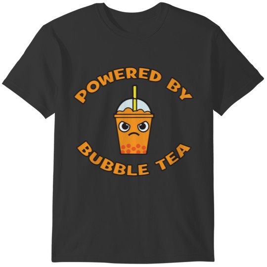 Powered By Bubble Tea (Orange) T-shirt