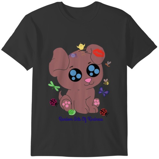 Rose Brown puppy shirt T-shirt