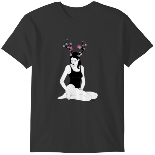 One With Nature, girl with nature, wild girl T-shirt