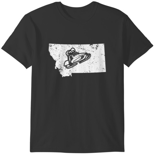 Montana Snowmobile Racing Shirt Snowmachine Shirt T-shirt