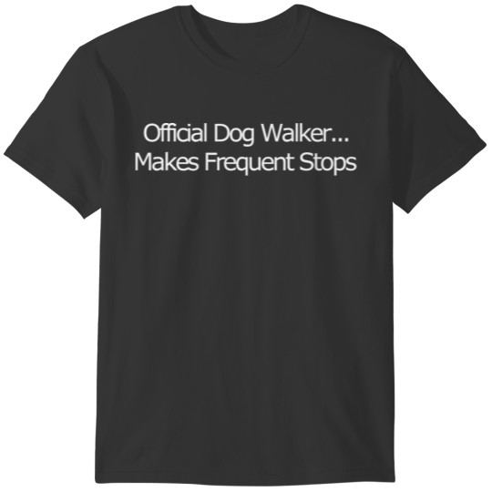 Funny T Shirt Official Dog Walker T-shirt