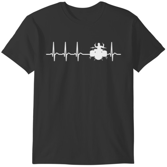 Heartbeat Drums Drummer Sticks Cool Funny Gift T-shirt