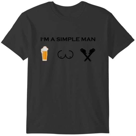 simple man boobs bier beer titten Klempner png T-shirt