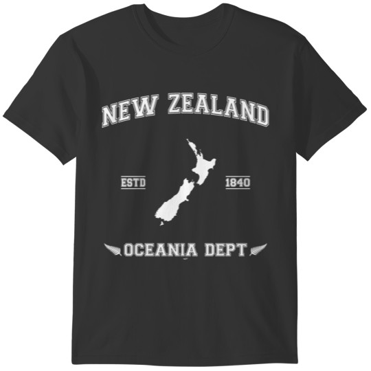 New Zealand map T-shirt