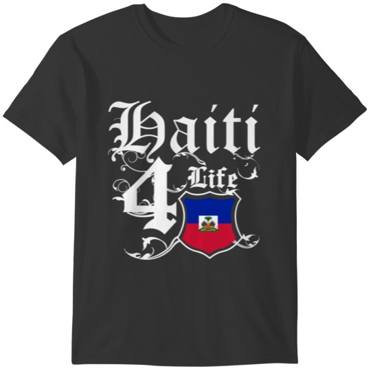 Proudly Haitian for life flag Tee Shirt T-shirt