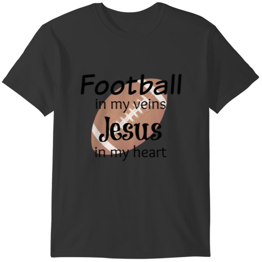 Football & Jesus T-shirt
