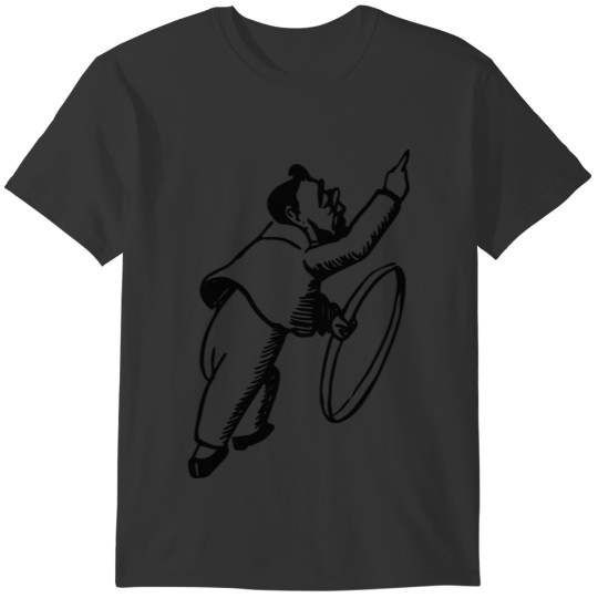 Mann-Reifen-zeigefinger T-shirt