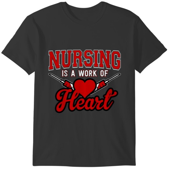 Nurse Heart Nursing Needle Hospital Gift T-shirt