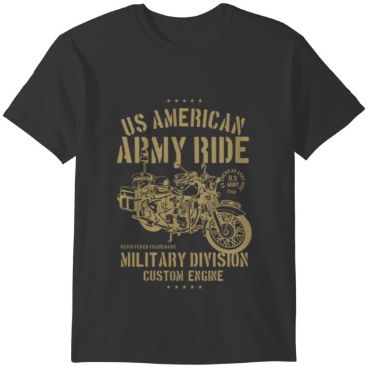 ARMY RIDE MOTORCYCLE T-shirt