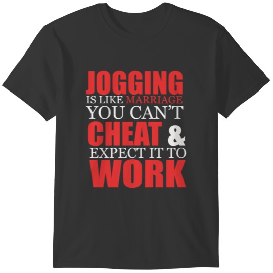 jogging jogging gift sports running cool walking T-shirt