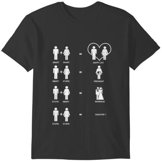 Women Minimalistic Stupid Men Funny T-shirt