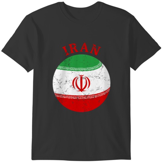 IRAN sport flag distressed fan gift tshirt T-shirt