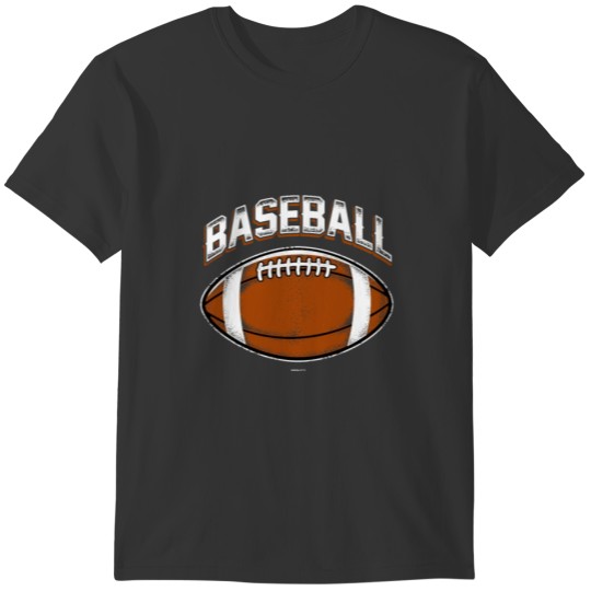 Baseball Rugby Ball T-shirt Design T-shirt