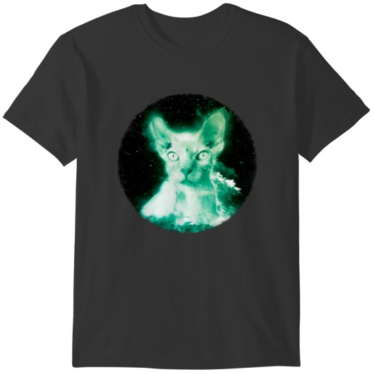 Sphynx Cat Shirt Vintage Space Hairless Cat T Shirt T-shirt