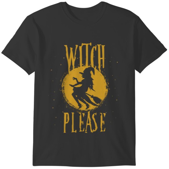 Son Witch Broom Halloween Monster Costume Magic T-shirt