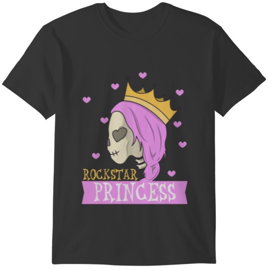 Skeleton Rockstar Princess T-shirt