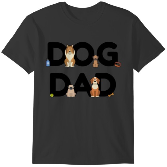 Dog Dad - Dog Holder Daddy Puppy Barking Walking T-shirt