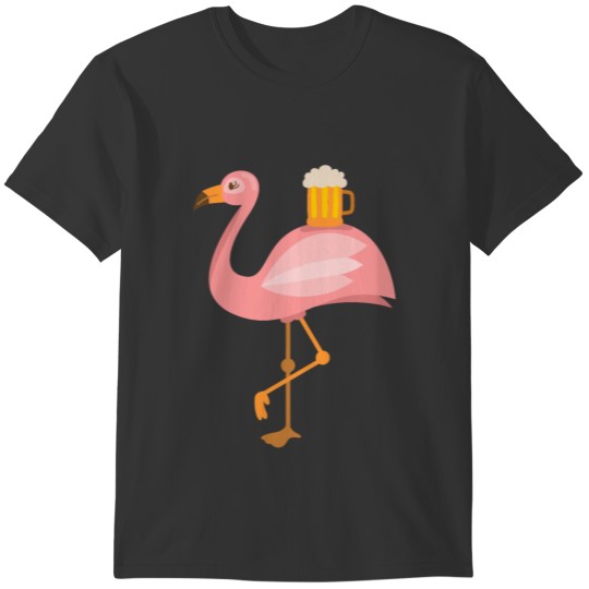 Flamingo and Beer T-shirt