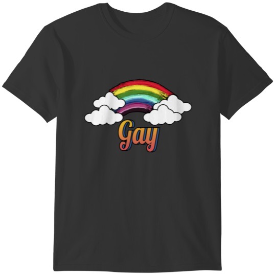 Gay Men Gay Love Love Rainbow T-shirt