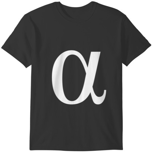 Vintage Alpha Symbol Greek Alphabet Letter Gift T-shirt