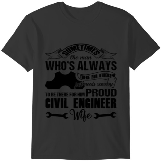 Proud Civil Engineer Wife Shirt T-shirt
