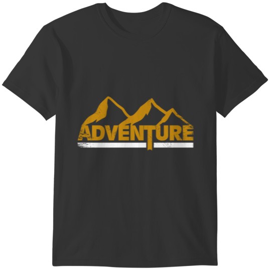 Adventure hiking climbing gift christmas T-shirt