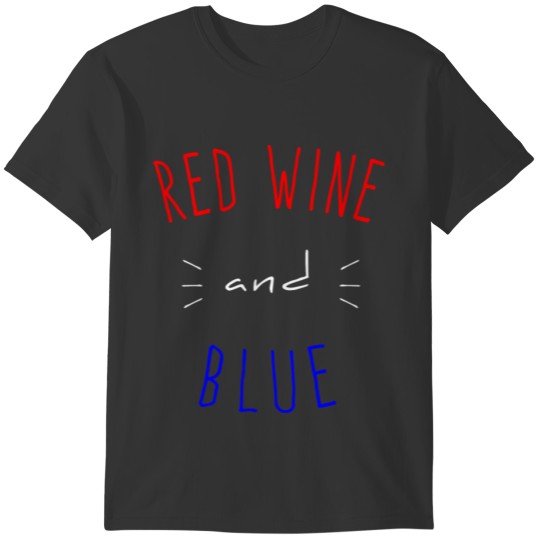 Red Wine And Blue T-shirt