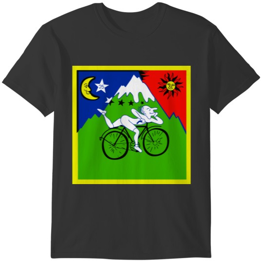 Bicycle Day Full Color T-shirt