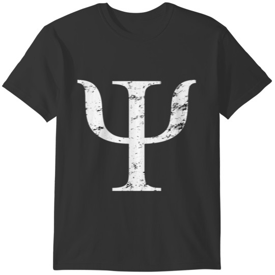 Vintage Psi Symbol Gift Greek Alphabet Sorority T-shirt