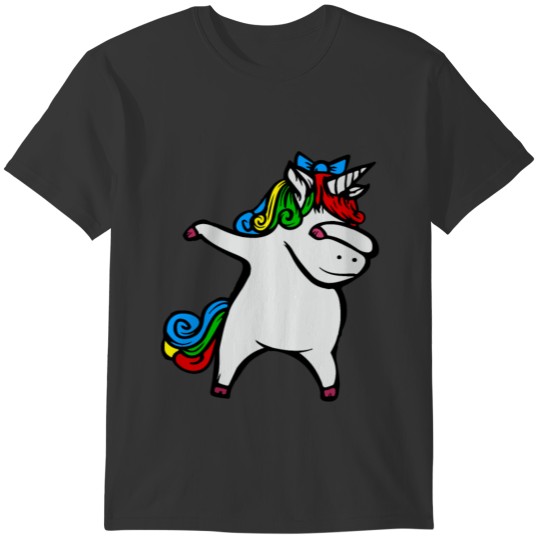 Funny Fat Unicorn Dabbing T shirt T-shirt