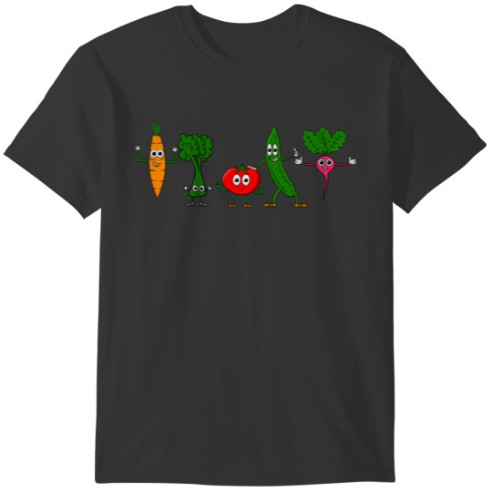 Happy Vegetable Friends T-shirt