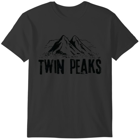 Twin mountain T shirt Design Funny Adventure Mount T-shirt