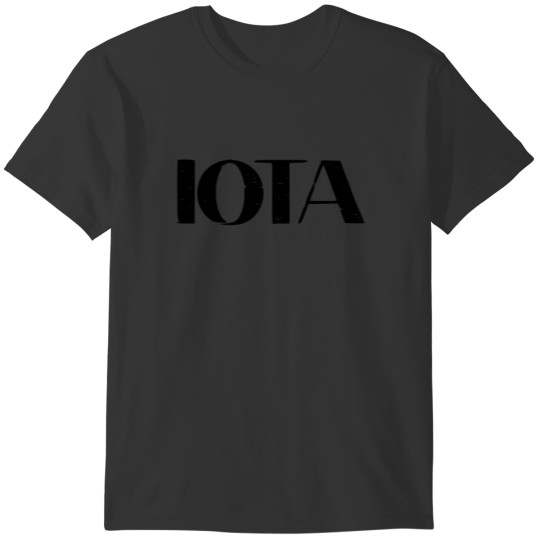 Iota Tee,Internet of Things Iota, Iota Token,Crypt T-shirt