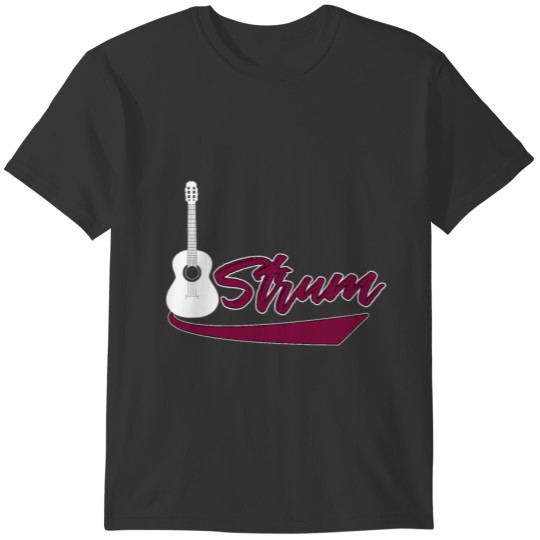 Strum Guitar Christmas Gift Birthday Kids T-shirt