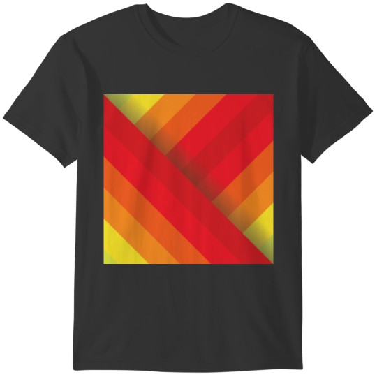 Stripes (red/orange/yellow) T-shirt