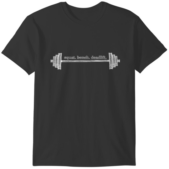 Powerlifting Squat Benchpress Deadlift Vintage Gym T-shirt