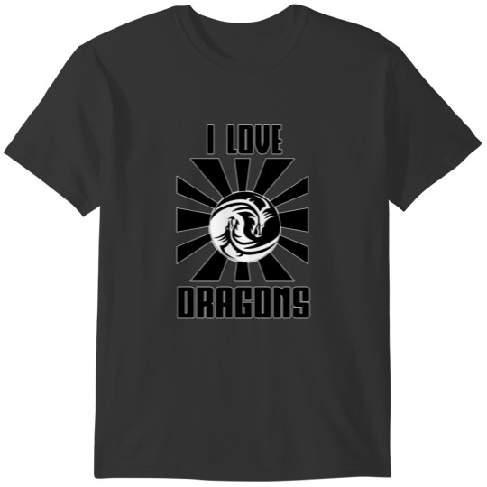 Gift Idea Cool Funny Dragon Head Japanese Dragon T-shirt