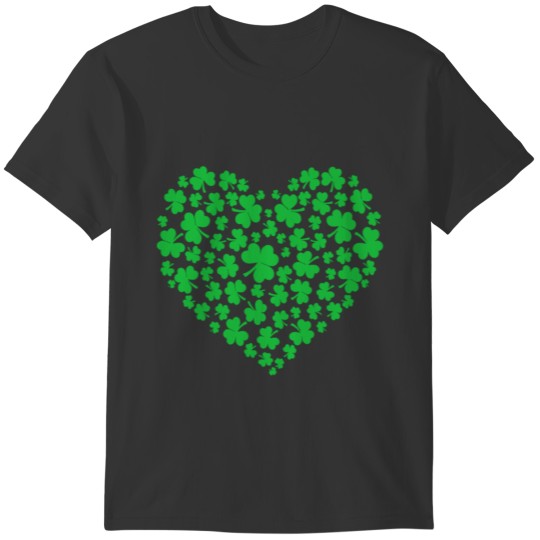 Lots Of Hearts Valentine's Day - Shamrock Heart T-shirt