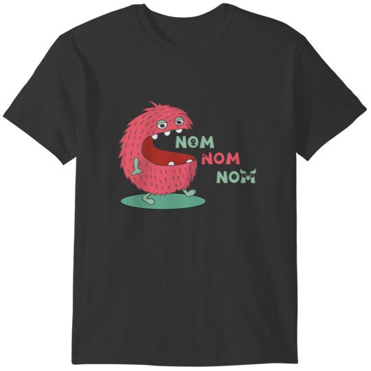 nom nom nom cookie monster - eating crumb T-shirt