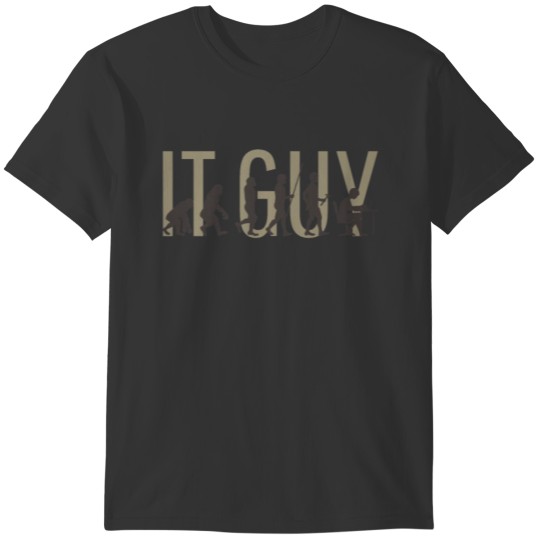 Computer IT Guy Evolution T-shirt