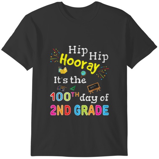100 Days Of School Shirt for Kids Boys 2nd Grade T T-shirt
