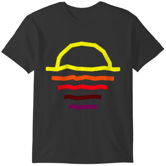 sunset line T-shirt