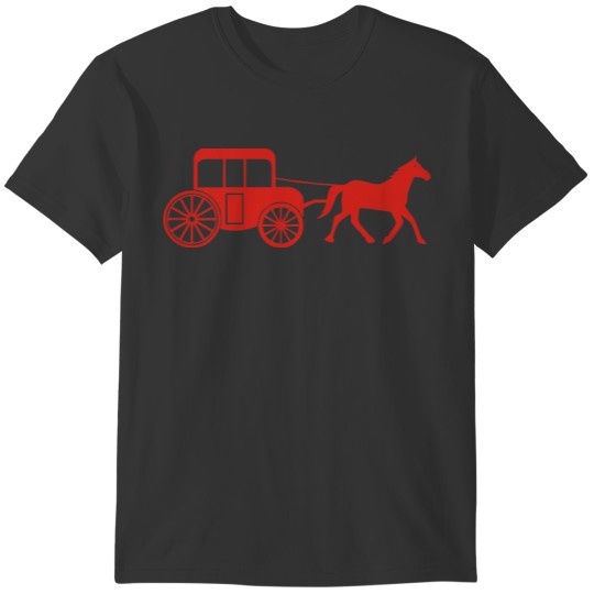 horse drawn carriage T-shirt