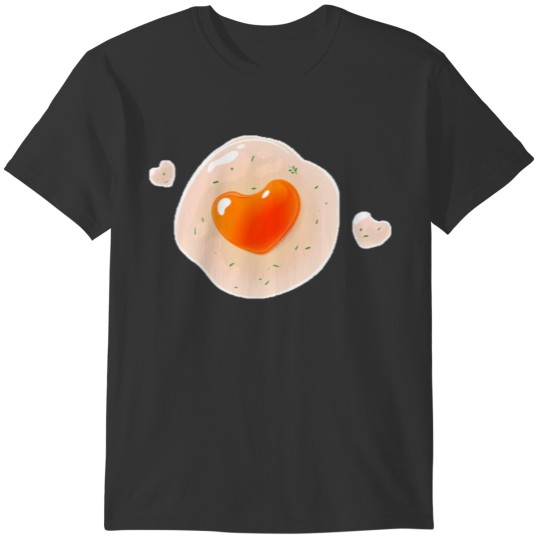 Egg Easter Fried Egg Heart Food Gift T-shirt