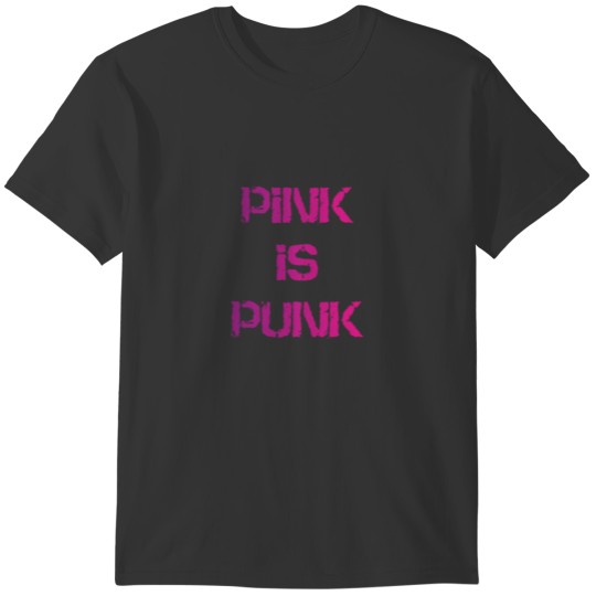 Pink is Punk stylish typography T-shirt
