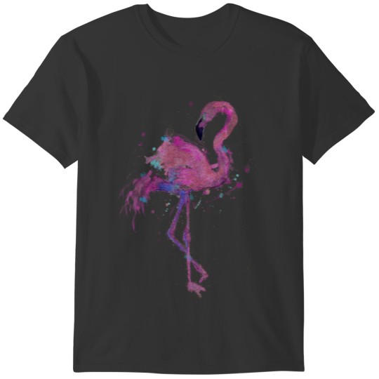 Watercolor flamingo Pink flamingo cute graphic Tee T-shirt