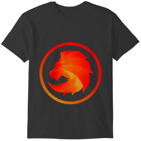 sign of the zodiac lion red T-shirt